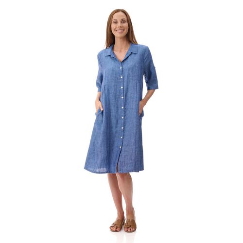 Givoni Collared Linen Dress